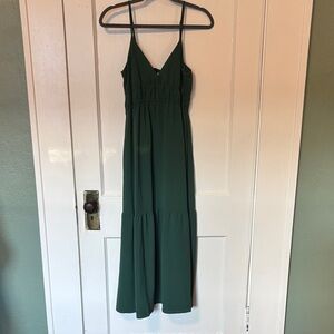 a new day Forest Green Spaghetti Strap Maxi Dress
